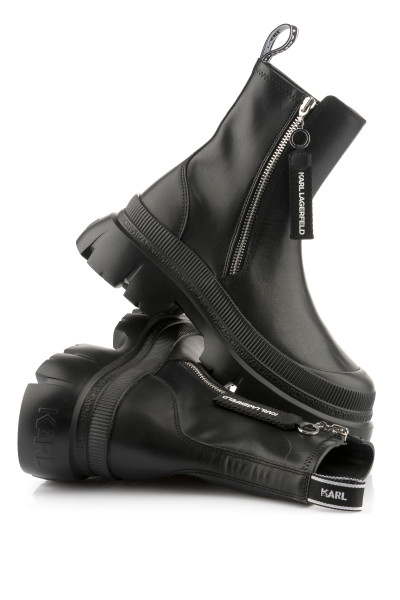 BOKACIPŐ KARL LAGERFELD TREKKA MAX HI ANKLE ZIP BOOT - Kép 1