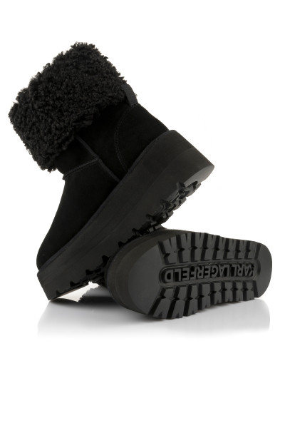 HÓCZIZMA KARL LAGERFELD SKYLAR SIGNIA KOLLAR MID BOOT - Kép 4