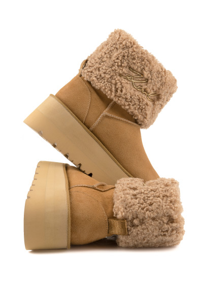 HÓCZIZMA KARL LAGERFELD SKYLAR SIGNIA KOLLAR MID BOOT - Kép 3