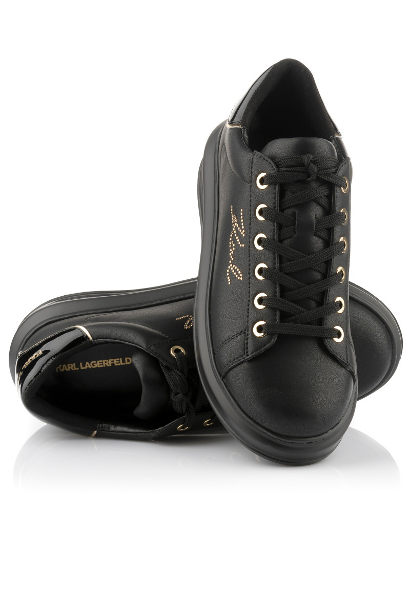 Tenisky Karl Lagerfeld Kapri Rhinestone Karl Trim Black Lthr W/Gold