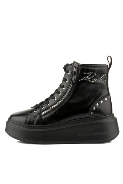 BOKACIPŐ KARL LAGERFELD ANAKAPRI SIGNIA STUDS MID ZIP - Kép 5
