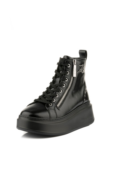 BOKACIPŐ KARL LAGERFELD ANAKAPRI SIGNIA STUDS MID ZIP - Kép 6