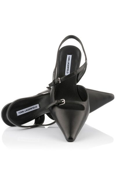 KÖRÖMCIPŐ KARL LAGERFELD JEANS KARMEL SLING STRAP PUMP - Kép 2