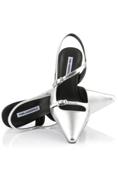 KÖRÖMCIPŐ KARL LAGERFELD JEANS KARMEL SLING STRAP PUMP - Kép 2