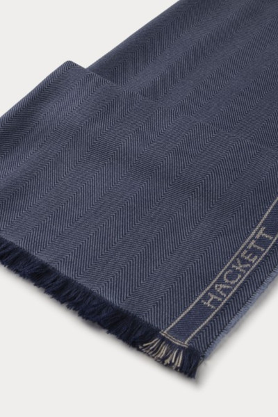 ŠÁL HACKETT LONDON HBONE SELVEDGE SCARF - Fotografia č. 2