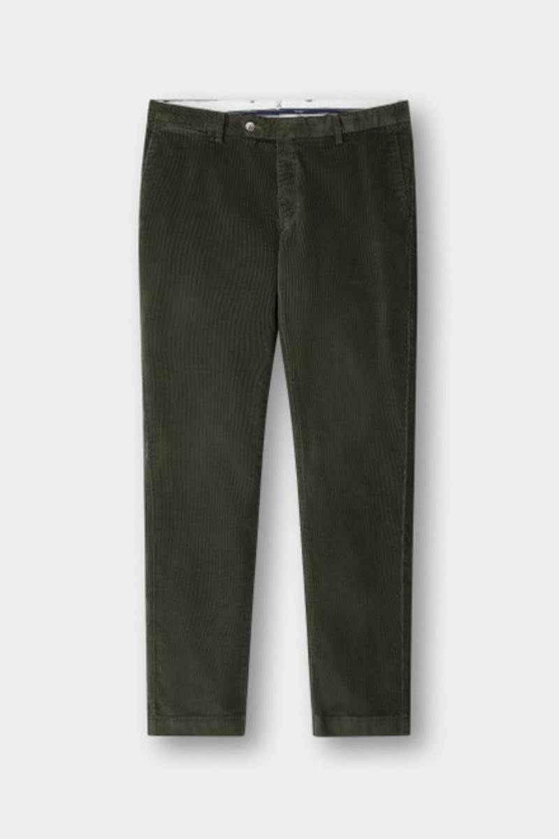 Nadrág Hackett London Pigment Cord Chino Hunter Green