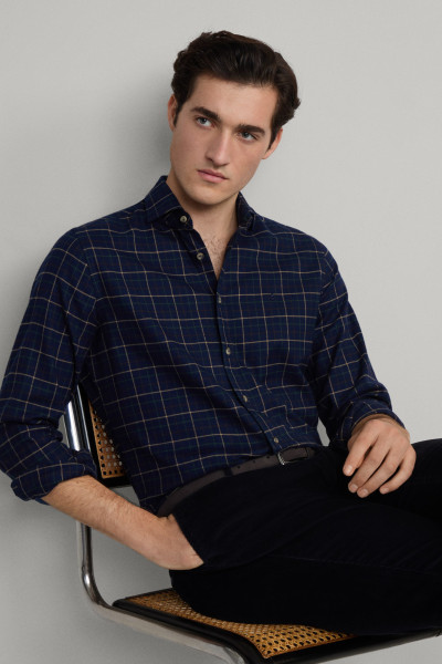 ING HACKETT LONDON NAVY FLAN TATTERSALL - Kép 6