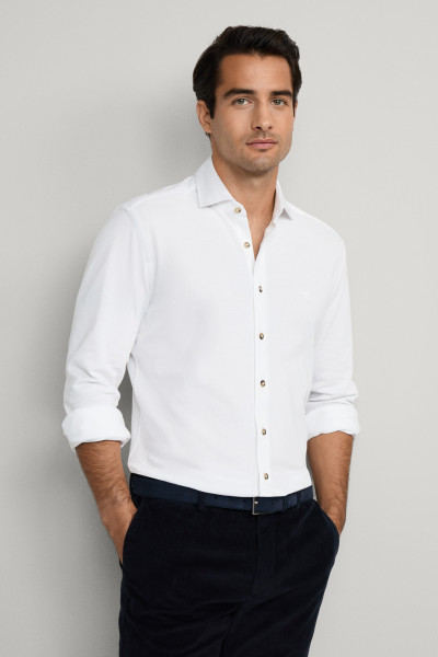 ING HACKETT LONDON MELANGE JERSEY PIQUE - Kép 4
