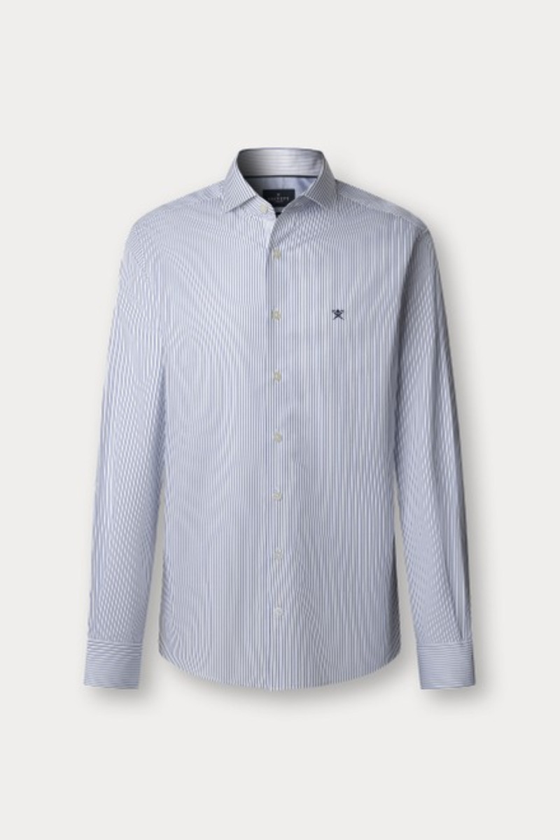 Ing Hackett London Twill Stripe Multi Blue Print