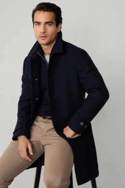 KABÁT HACKETT LONDON DOUBLE FACE COAT - Fotografia č. 9