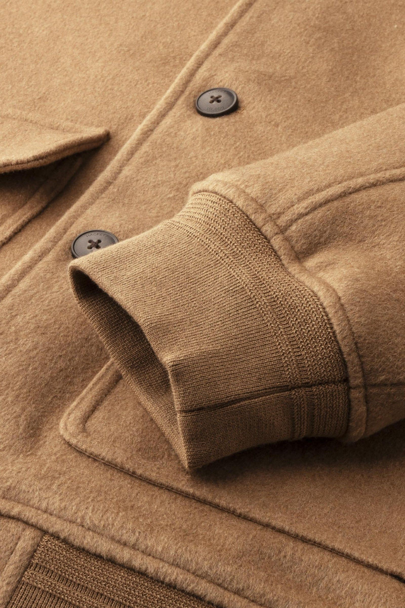Bunda Hackett London Wool Bomber Camel Beige