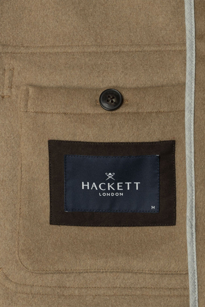 Bunda Hackett London Wool Bomber Camel Beige