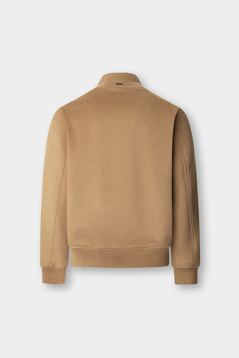 Bunda Hackett London Wool Bomber Camel Beige