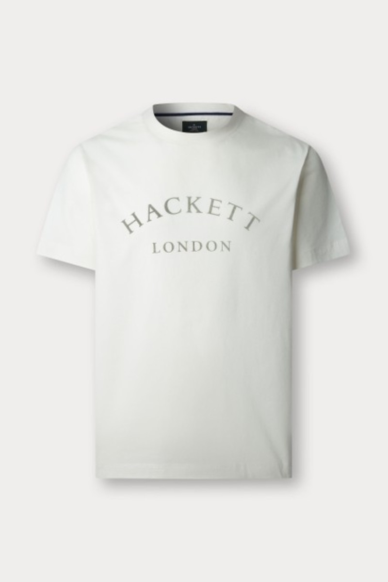 Tričko Hackett London Heritage Ess Tee Off White