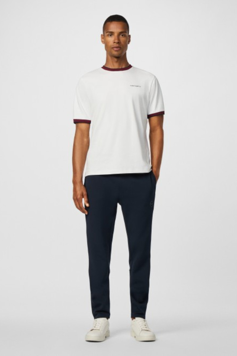 Tričko Hackett London Hs Club Collar Tee Optic White