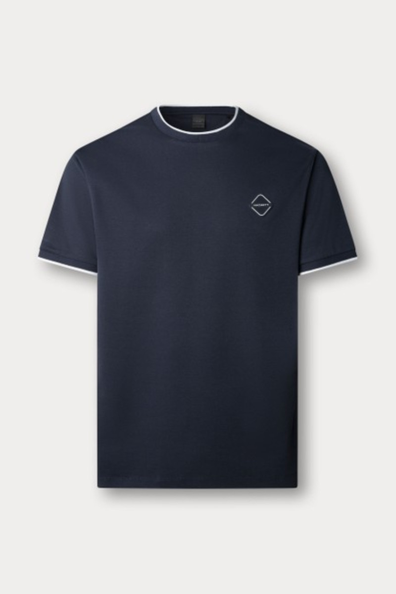 Tričko Hackett London Hs Badge Tee Navy