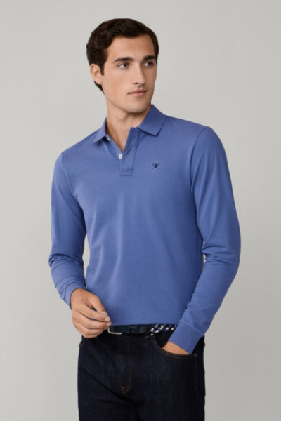 PÓLÓ HACKETT LONDON SLIM FIT LOGO LS - Kép 1