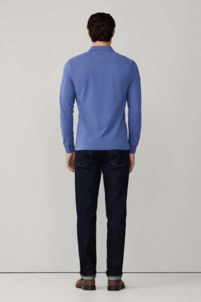 PÓLÓ HACKETT LONDON SLIM FIT LOGO LS - Kép 3