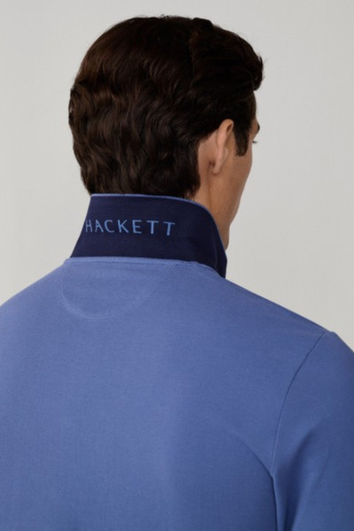 PÓLÓ HACKETT LONDON SLIM FIT LOGO LS - Kép 6