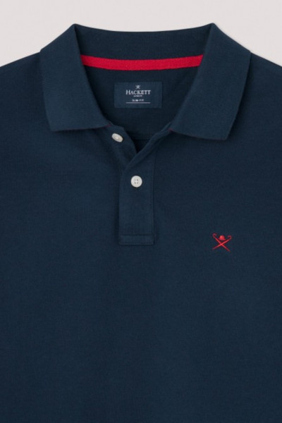 PÓLÓ HACKETT LONDON SLIM FIT LOGO LS - Kép 7