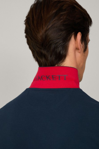 PÓLÓ HACKETT LONDON SLIM FIT LOGO LS - Kép 6