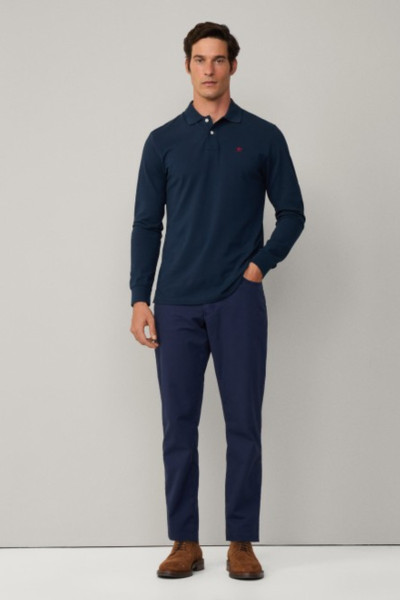PÓLÓ HACKETT LONDON SLIM FIT LOGO LS - Kép 2