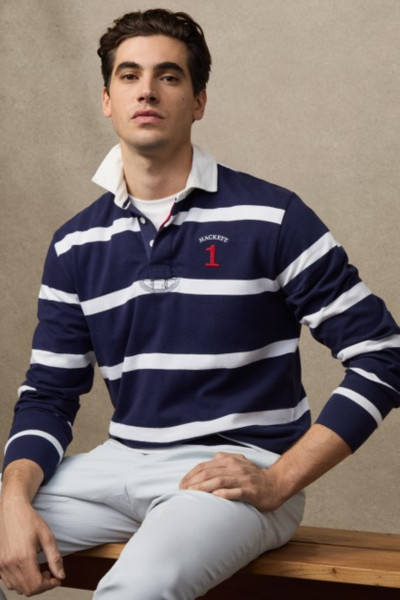 PÓLÓ HACKETT LONDON HERITAGE NBR STR RBY - Kép 5