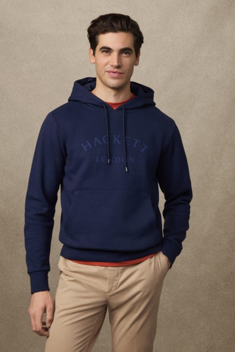 Melegítő Felső Hackett London Heritage Ess Aw Hoody Ink Blue