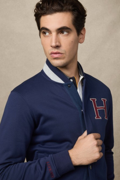 MELEGÍTŐ FELSŐ HACKETT LONDON HERITAGE H VARSITY - Kép 6