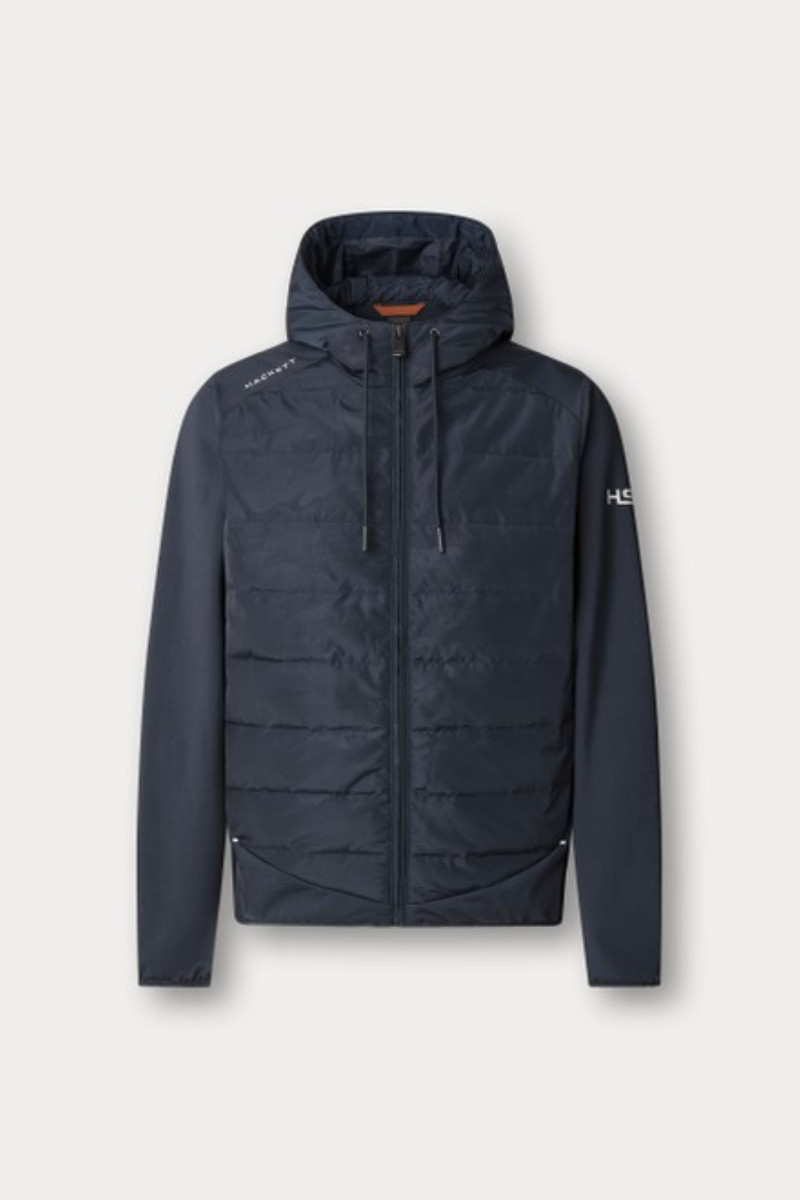 Mikina Hackett London Hs Camo Hybrid Fz Hdy Navy