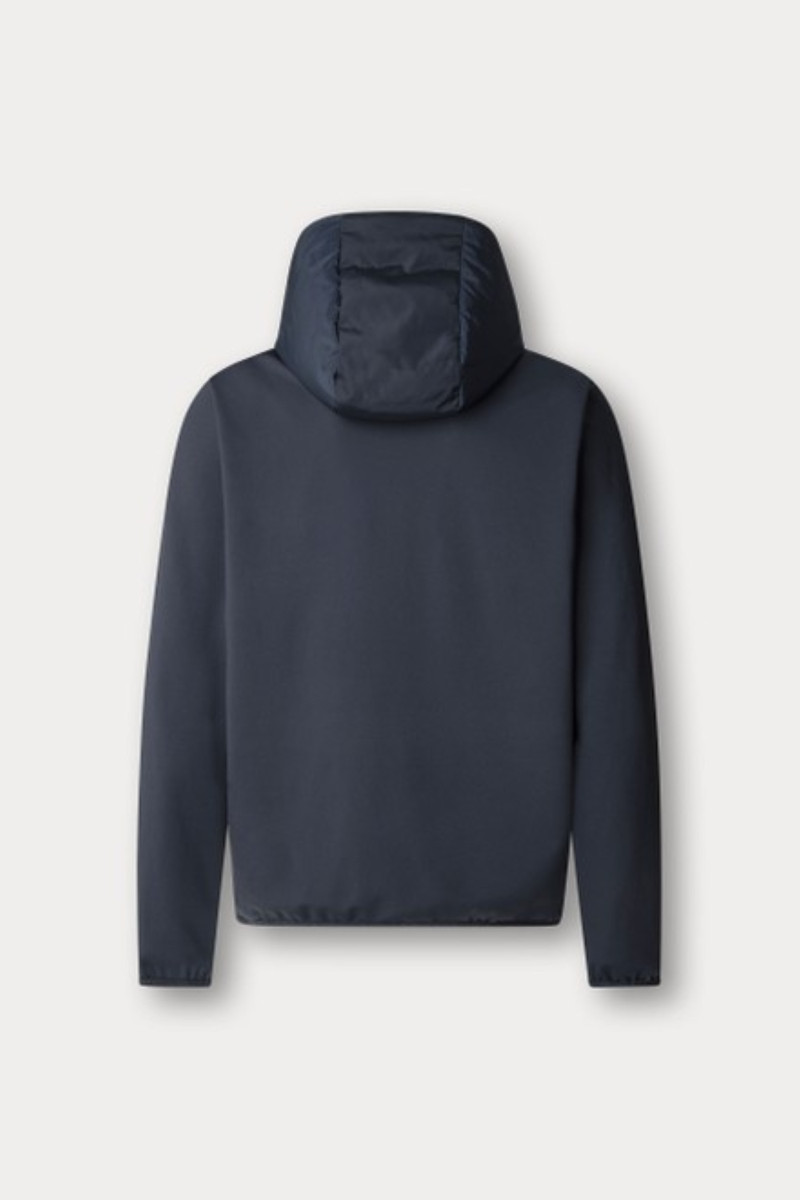 Mikina Hackett London Hs Camo Hybrid Fz Hdy Navy