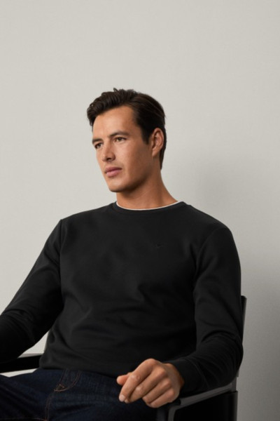 MELEGÍTŐ FELSŐ HACKETT LONDON DOUBLE KNIT CREW - Kép 5