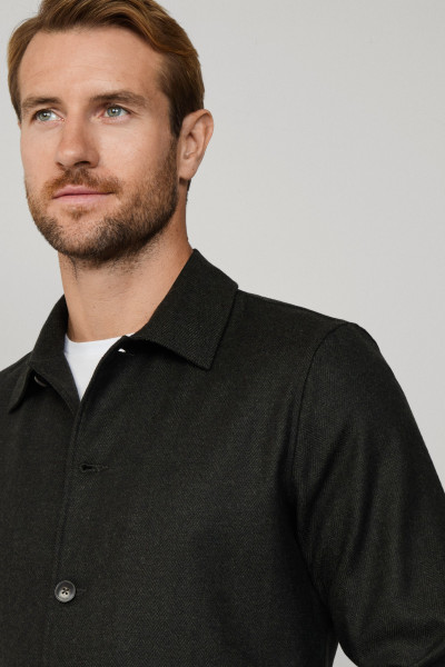 BUNDA HACKETT LONDON HBONE FLAN OVERSHIRT - Fotografia č. 2