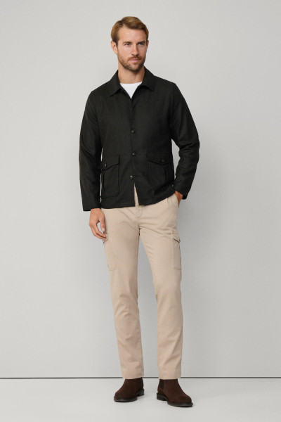 BUNDA HACKETT LONDON HBONE FLAN OVERSHIRT - Fotografia č. 3