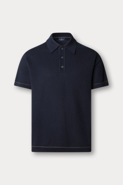 SVETER HACKETT LONDON TEXTURED KNIT POLO - Fotografia č. 6