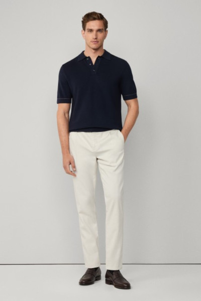 SVETER HACKETT LONDON TEXTURED KNIT POLO - Fotografia č. 2
