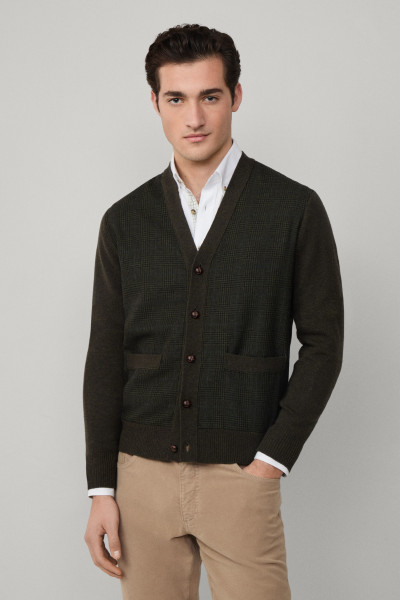 PULÓVER HACKETT LONDON POW CARDI HYBRID - Kép 1