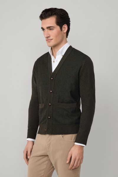 PULÓVER HACKETT LONDON POW CARDI HYBRID - Kép 3