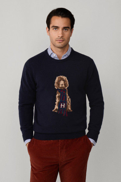 SVETR HACKETT LONDON HARRY KNIT CREW - Fotografie č. 1