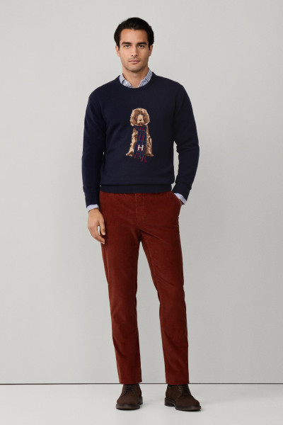 SVETR HACKETT LONDON HARRY KNIT CREW - Fotografie č. 5