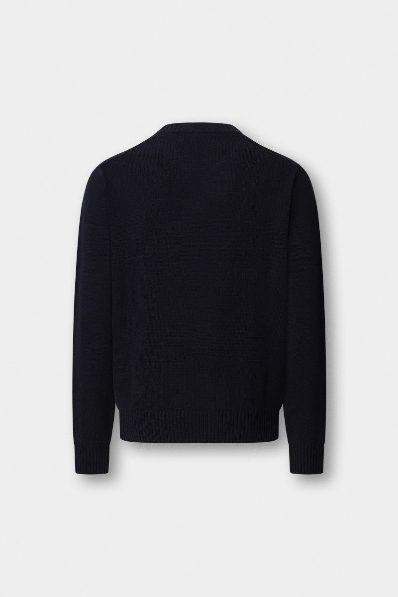 Sveter Hackett London Argyle Crew Neck Navy