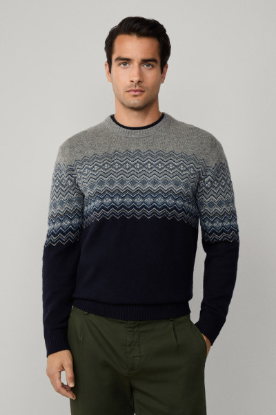 PULÓVER HACKETT LONDON FAIRISLE CREW - Kép 1