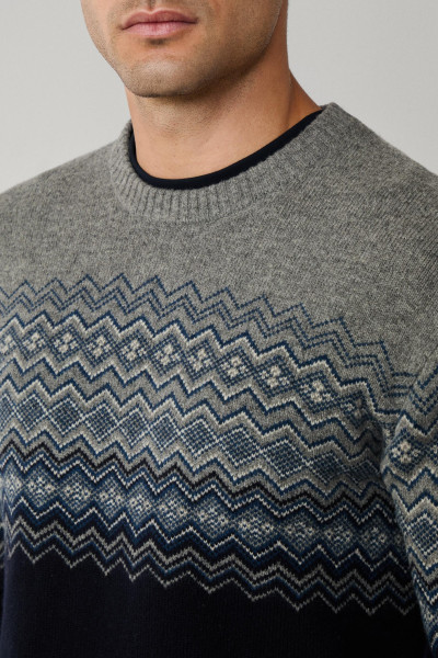 PULÓVER HACKETT LONDON FAIRISLE CREW - Kép 2