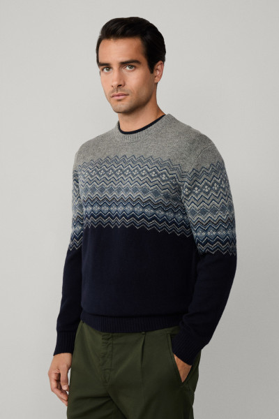 PULÓVER HACKETT LONDON FAIRISLE CREW - Kép 5