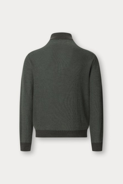 PULÓVER HACKETT LONDON HONEYCOMB STITCH HZIP - Kép 2