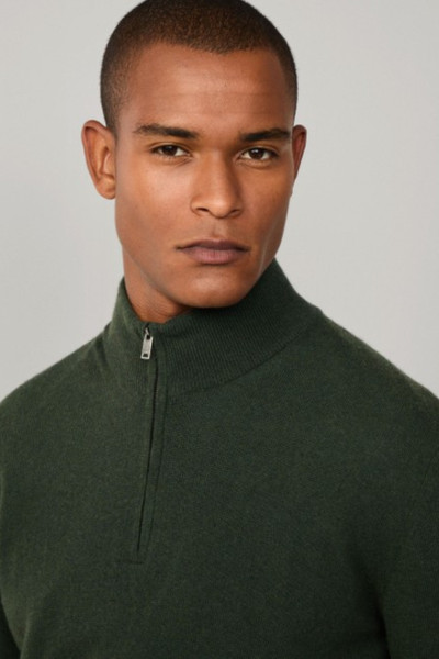 PULÓVER HACKETT LONDON MERINO CASH MIX HZIP - Kép 6