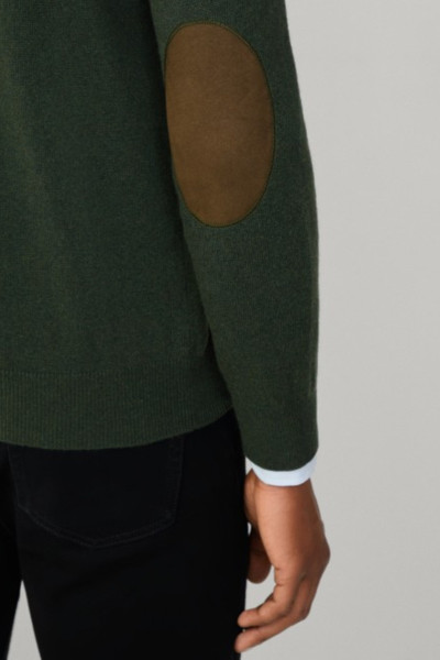 PULÓVER HACKETT LONDON MERINO CASH MIX HZIP - Kép 7