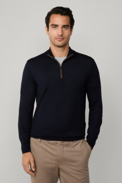 PULÓVER HACKETT LONDON MERINO SILK HZIP - Kép 1