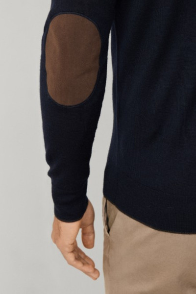 PULÓVER HACKETT LONDON MERINO SILK HZIP - Kép 4