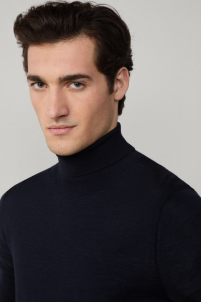 PULÓVER HACKETT LONDON MERINO SILK ROLL NECK - Kép 6